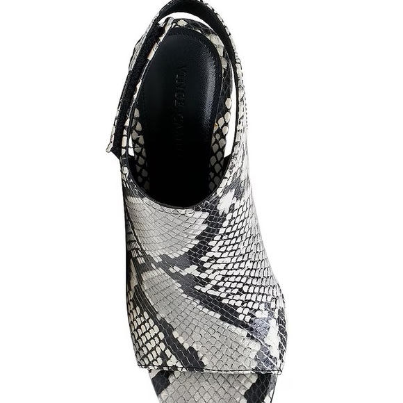Vince Camuto Anglessi Snake Print Leather Heel Dress Sandals size 7.5 with box - Picture 13 of 16